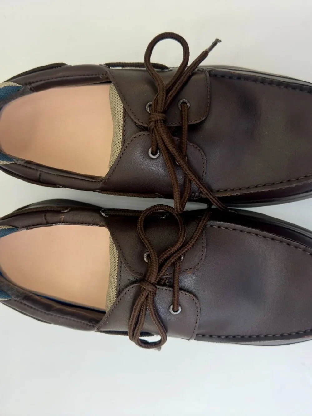 PED-Lite Oliver 10200 Men’s Brown Leather Diabetic Boat Shoes Size 11M